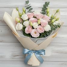 Букет цветов из:  Лизиантусы в Ильинке Новокузнецк