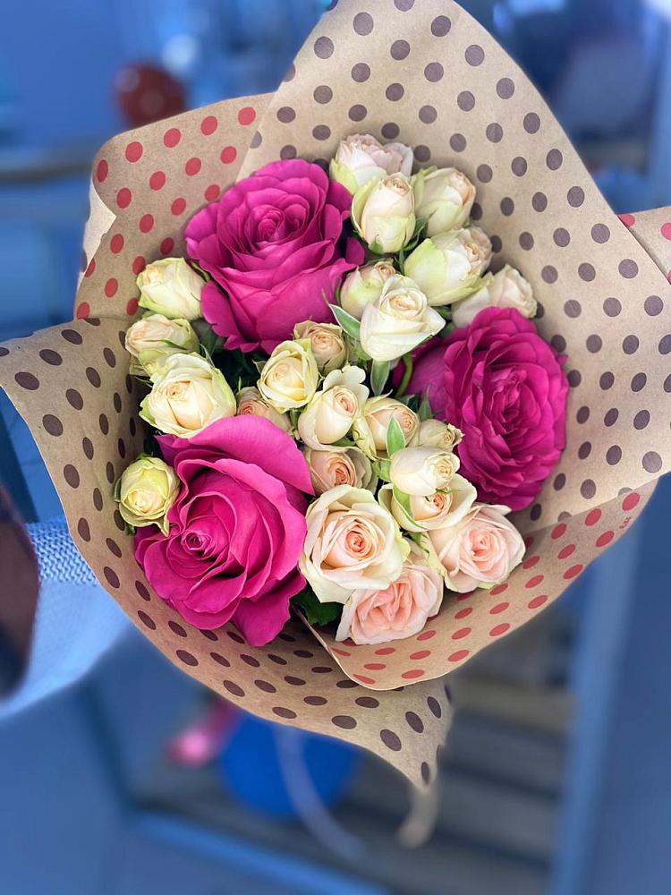 Букет цветов из: Розы в Ильинке Новокузнецк