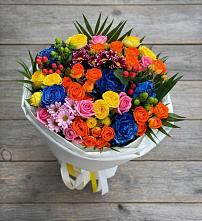 Букет цветов из:  Розы и Хризантемы #REPLACE_PRED# Ильинке Новокузнецк