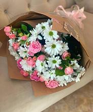 Букет цветов из:  Розы и Хризантемы #REPLACE_PRED# Ильинке Новокузнецк