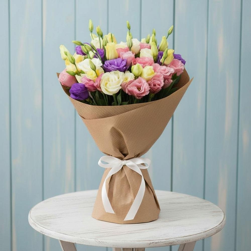 Букет цветов из: Лизиантусы в Ильинке Новокузнецк